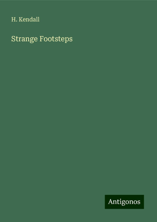 Knjiga Strange Footsteps 