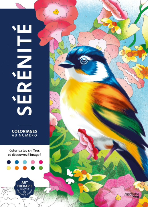 Livre Coloriages au numéro - Sérénité 