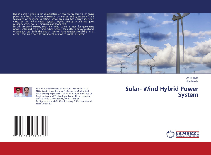 Knjiga Solar- Wind Hybrid Power System Atul Urade