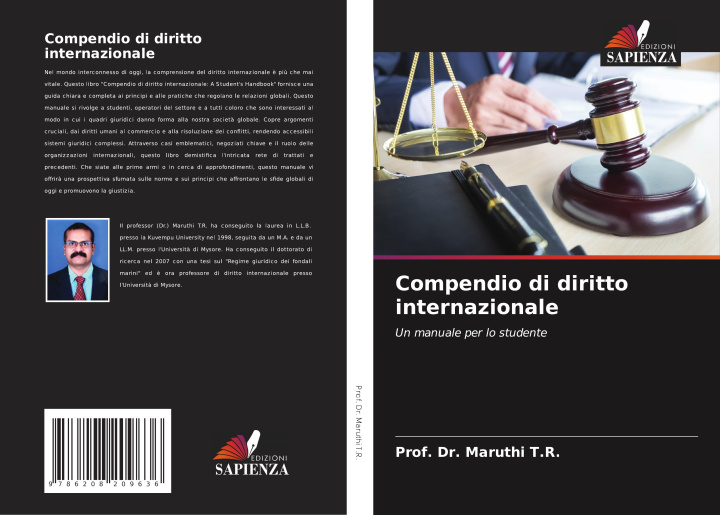 Knjiga Compendio di diritto internazionale Prof. Dr. Maruthi T.R.