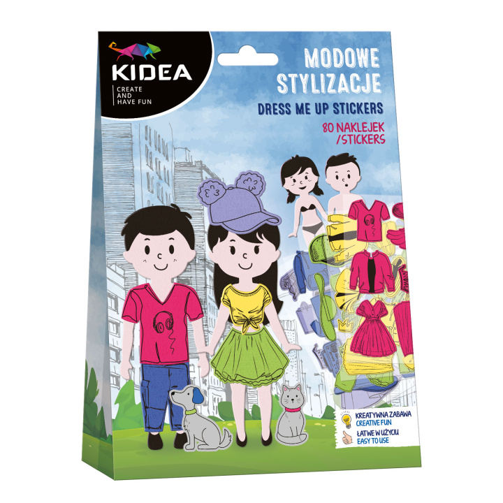 Knjiga Modowe stylizacje 80 naklejek Kidea 