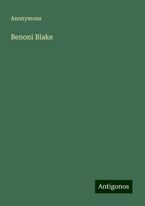 Knjiga Benoni Blake 