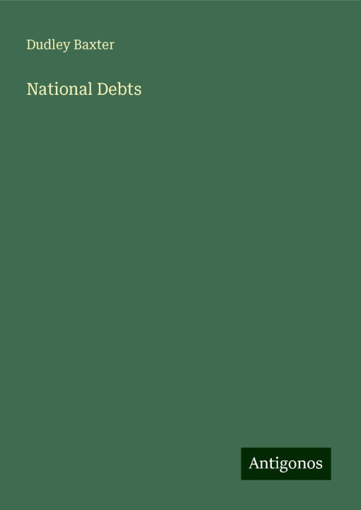 Knjiga National Debts 
