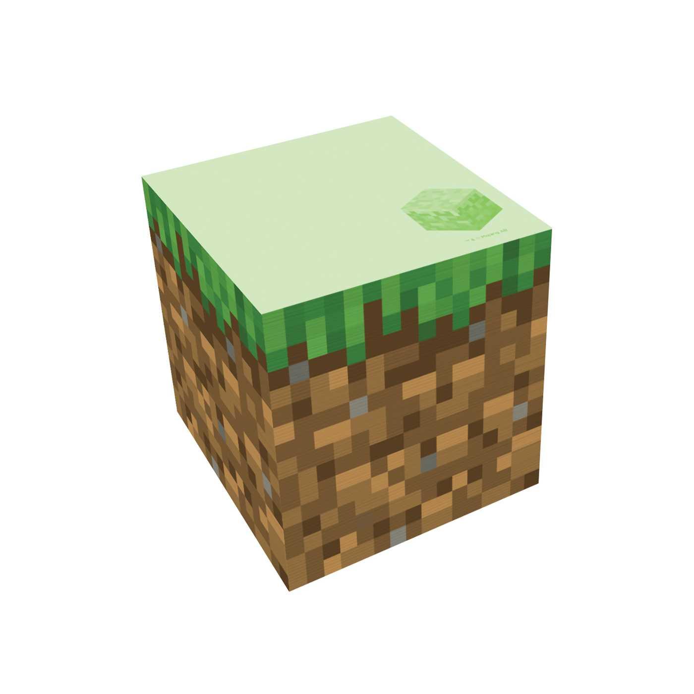 Βιβλίο Minecraft: Grass Block Sticky Note Cube 