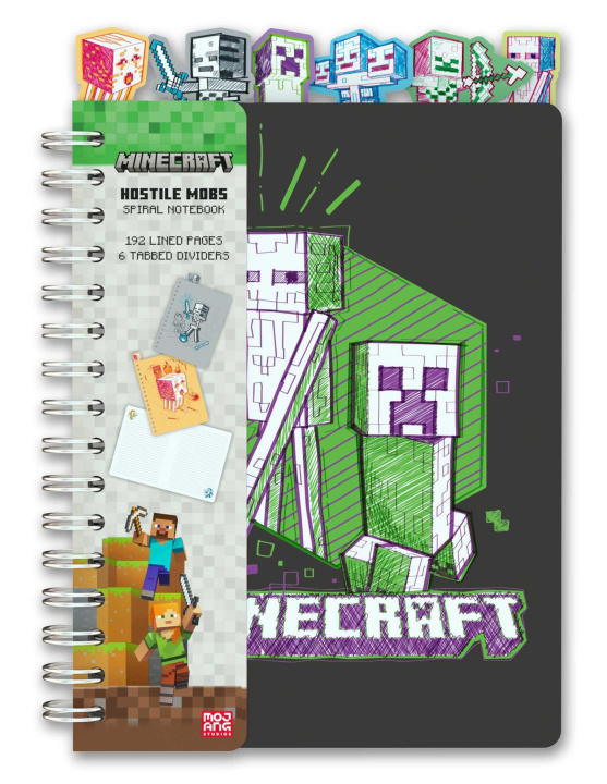 Książka Minecraft: Hostile Mobs Spiral Notebook Insight Editions