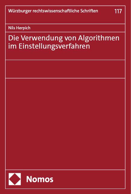 Knjiga Die Verwendung von Algorithmen im Einstellungsverfahren Nils Herpich