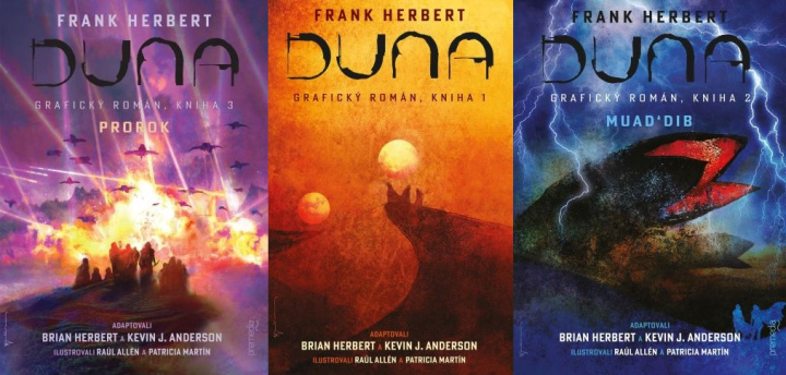Kniha Kolekcia kníh DUNA grafický román Frank Herbert Frank Herbert