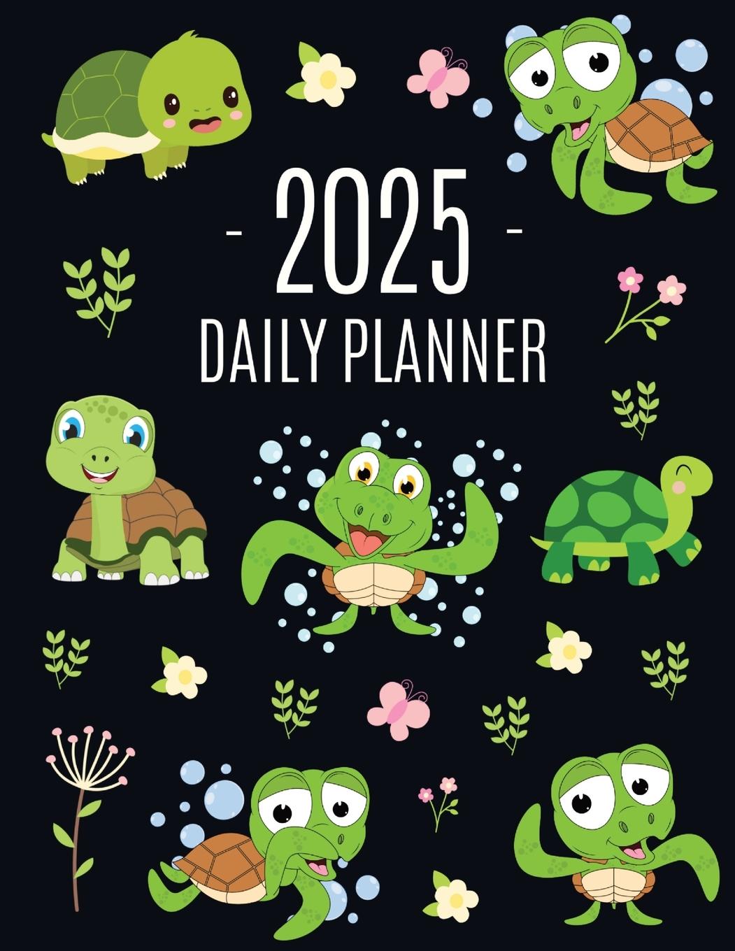 Книга Turtle Planner 2025 Happy Oak Tree Press