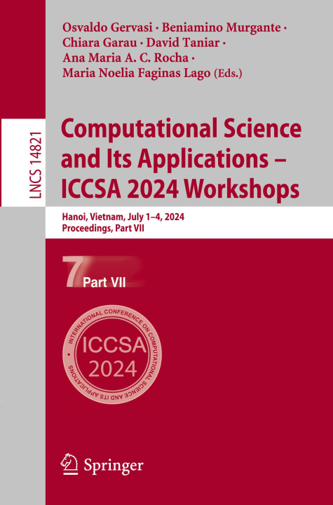 Книга Computational Science and Its Applications ? ICCSA 2024 Workshops Beniamino Murgante
