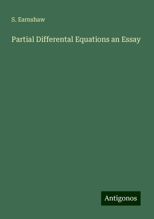 Knjiga Partial Differental Equations an Essay 