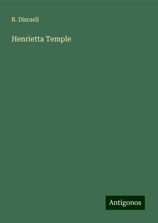 Книга Henrietta Temple 