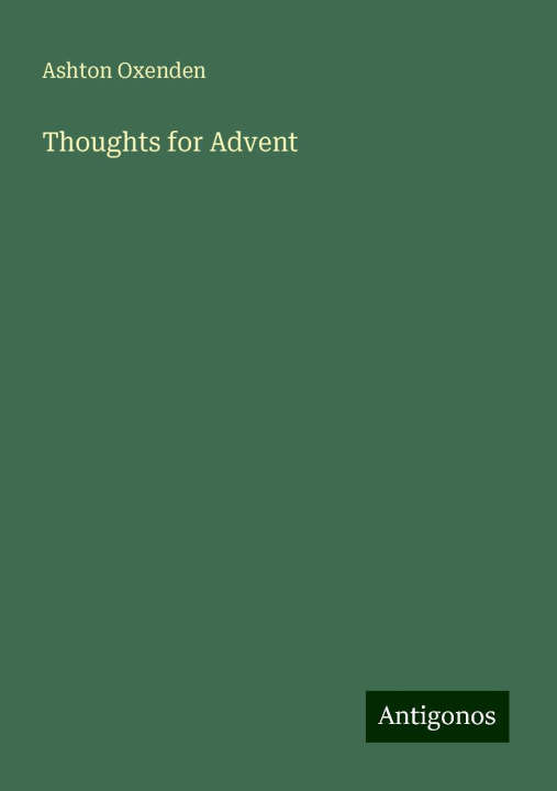 Книга Thoughts for Advent 