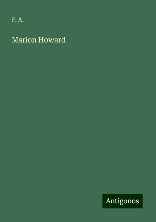 Knjiga Marion Howard 