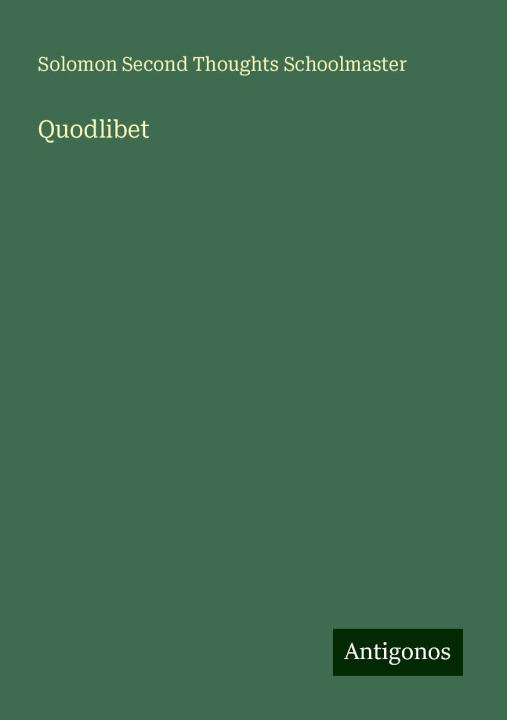 Knjiga Quodlibet 