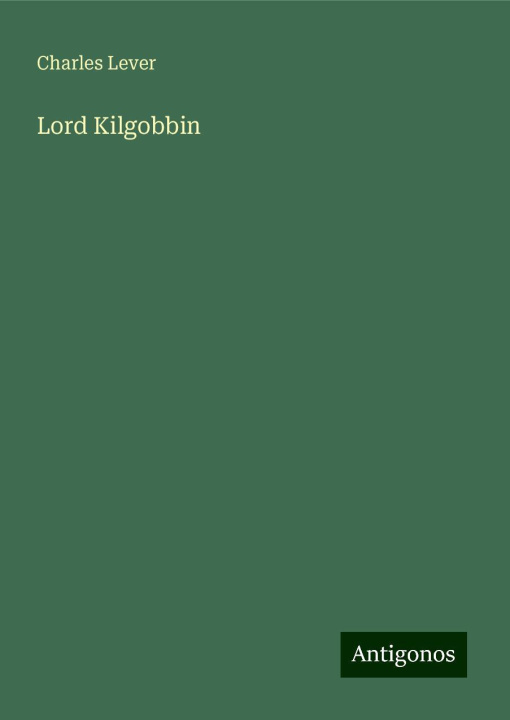 Knjiga Lord Kilgobbin 