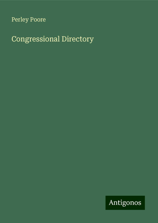 Knjiga Congressional Directory 