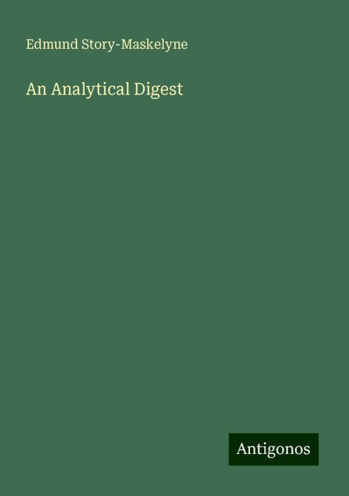 Knjiga An Analytical Digest 