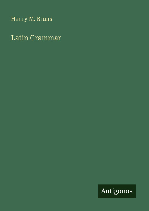 Knjiga Latin Grammar 