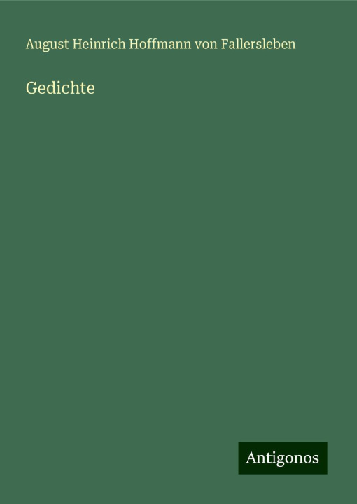 Knjiga Gedichte 