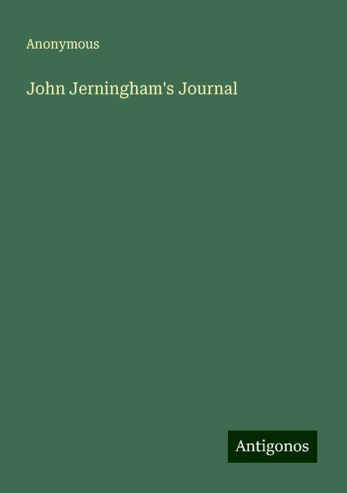 Knjiga John Jerningham's Journal 