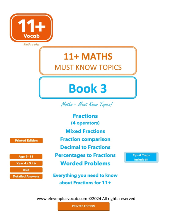 Knjiga 11+ Maths - Book 3 Girish Chaudhary
