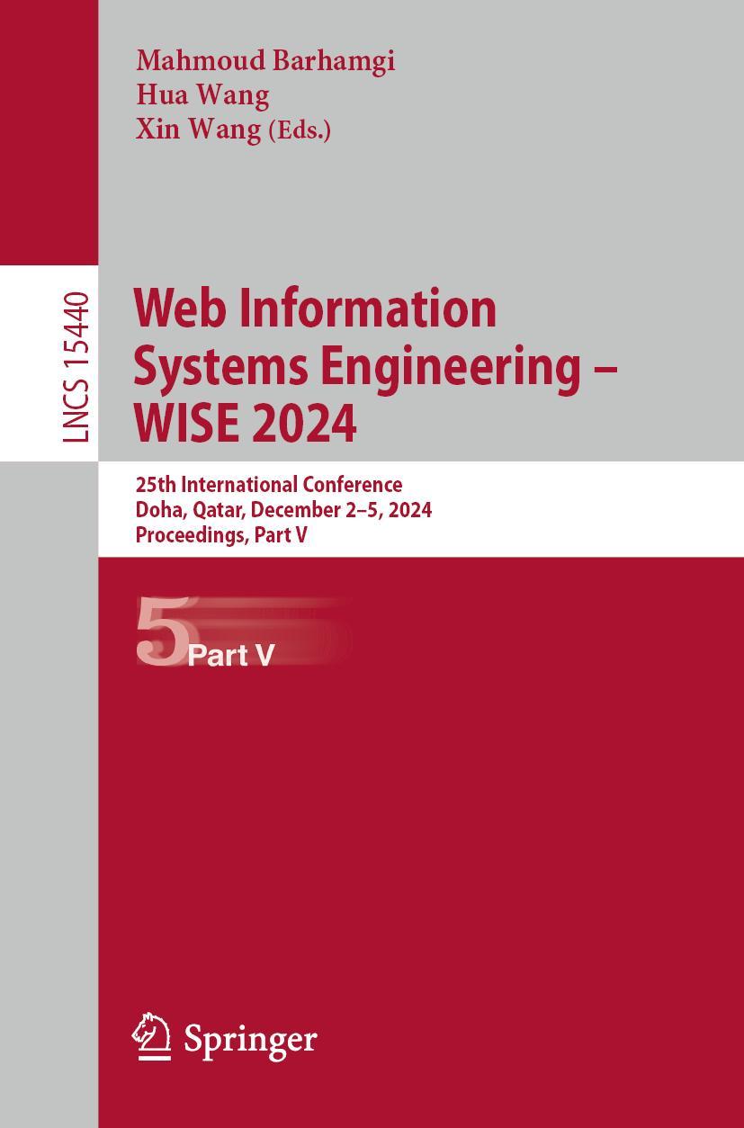 Βιβλίο Web Information Systems Engineering - WISE 2024 Mahmoud Barhamgi