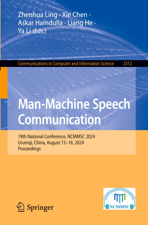 Книга Man-Machine Speech Communication Zhenhua Ling