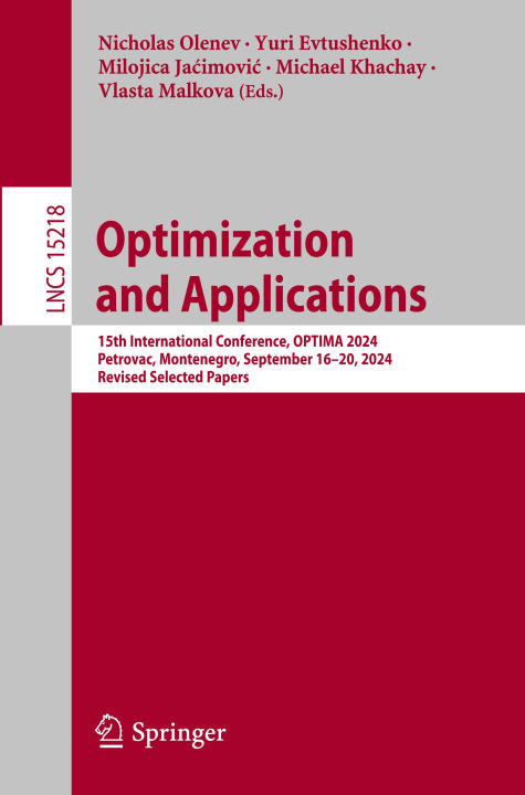 Knjiga Optimization and Applications Nicholas Olenev