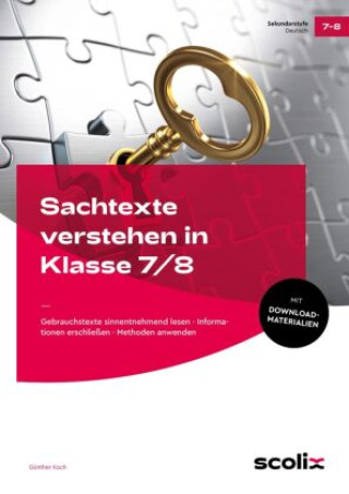 Libro Sachtexte verstehen in Klasse 7/8 Günther Koch