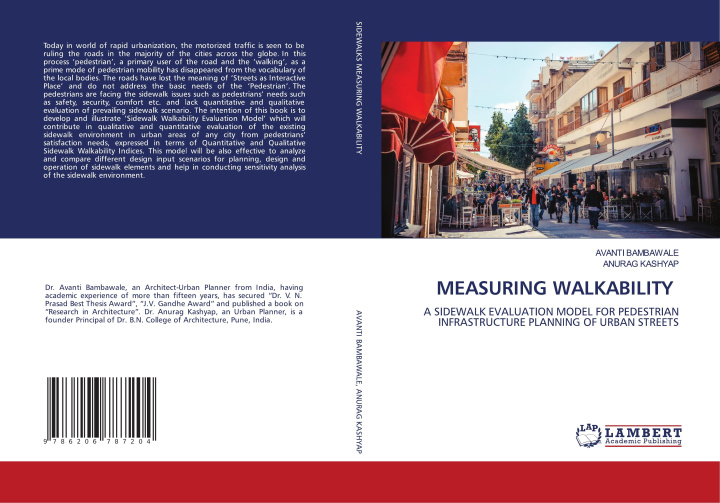 Knjiga MEASURING WALKABILITY AVANTI BAMBAWALE