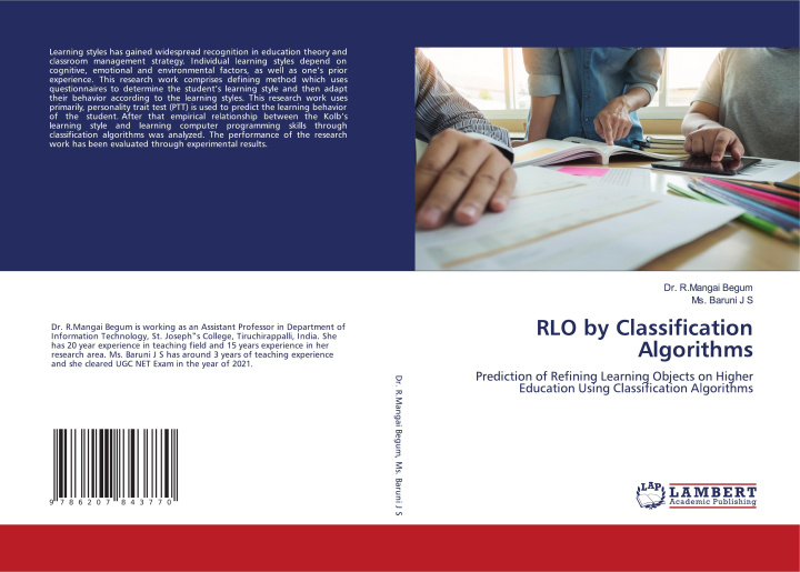 Knjiga RLO by Classification Algorithms Dr. R.Mangai Begum