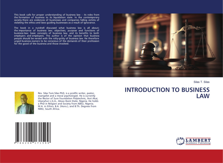 Knjiga INTRODUCTION TO BUSINESS LAW Silas T. Silas