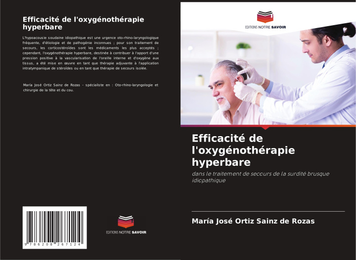 Knjiga Efficacité de l'oxygénothérapie hyperbare María José Ortiz Sainz de Rozas
