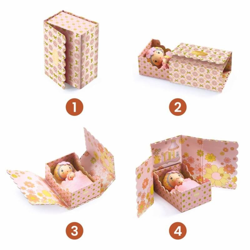 Joc / Jucărie DJECO Tinyly pokojíček Rose and Fleur 