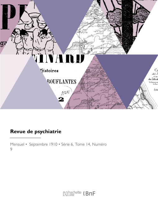 Buch Revue de psychiatrie Édouard Toulouse