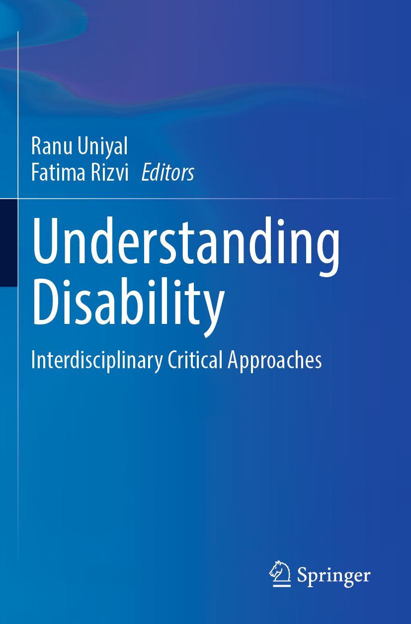 Knjiga Understanding Disability Ranu Uniyal