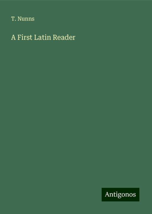 Knjiga A First Latin Reader 