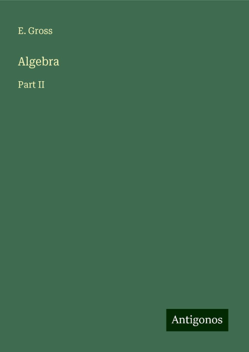 Knjiga Algebra 