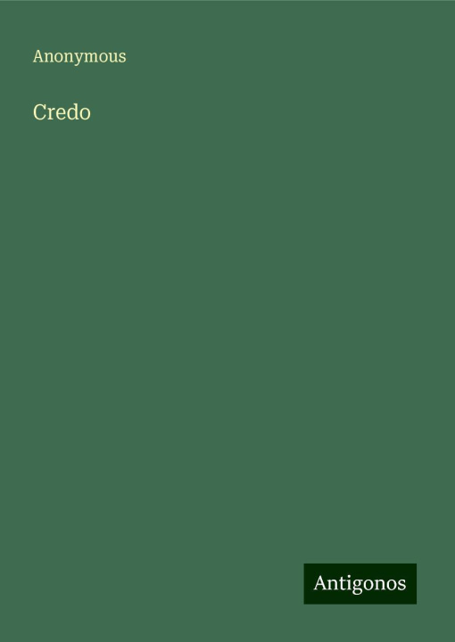 Knjiga Credo 