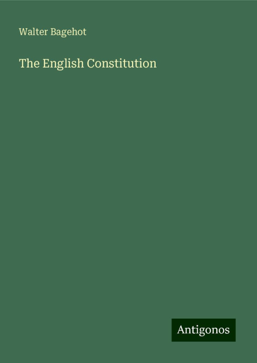 Knjiga The English Constitution 
