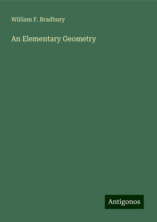 Knjiga An Elementary Geometry 