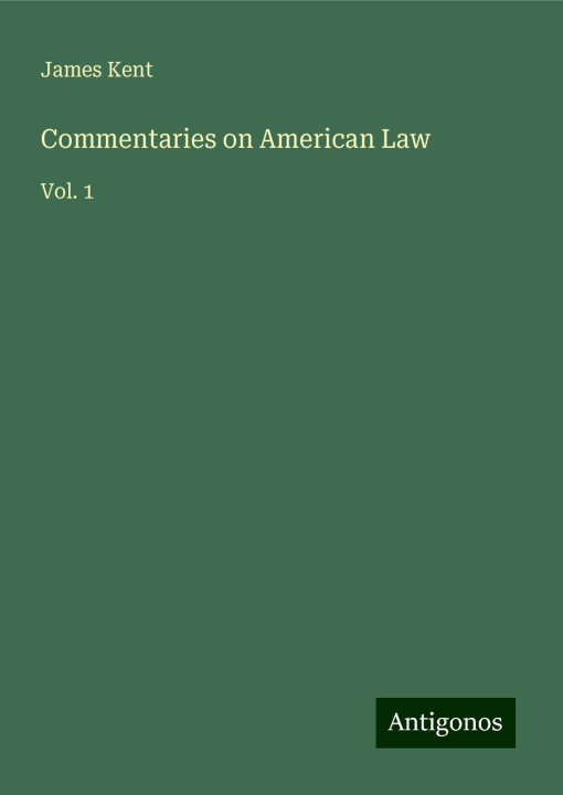 Buch Commentaries on American Law 