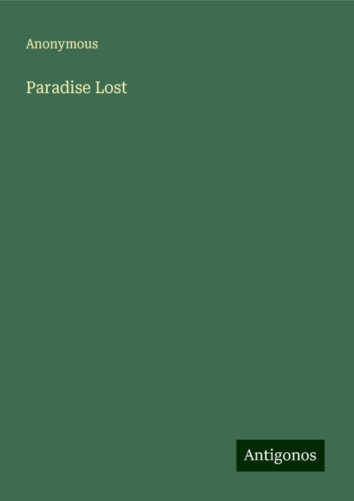 Knjiga Paradise Lost 