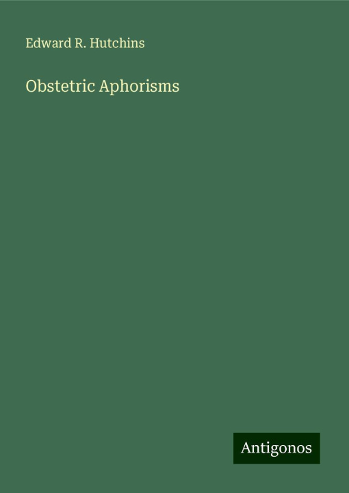 Knjiga Obstetric Aphorisms 