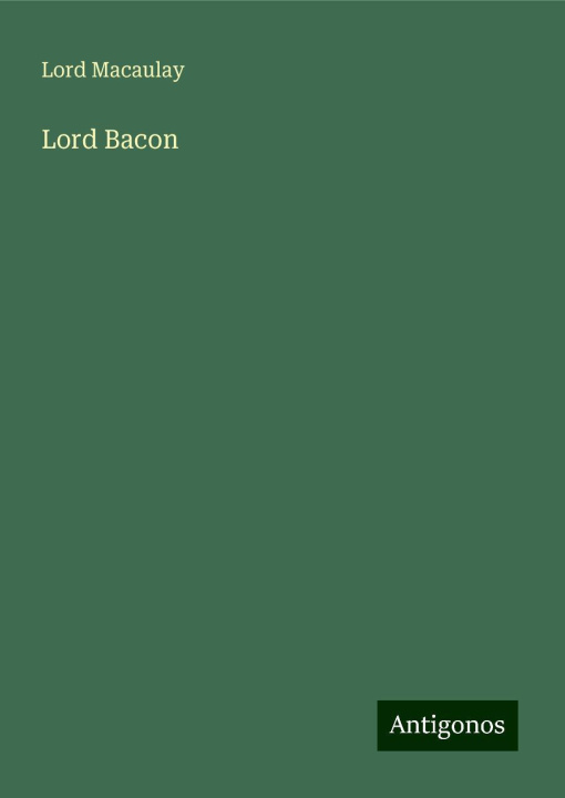 Knjiga Lord Bacon 