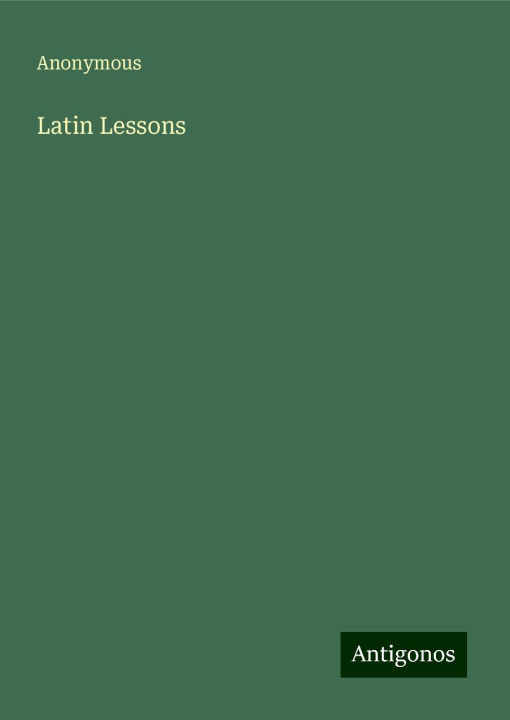 Knjiga Latin Lessons 