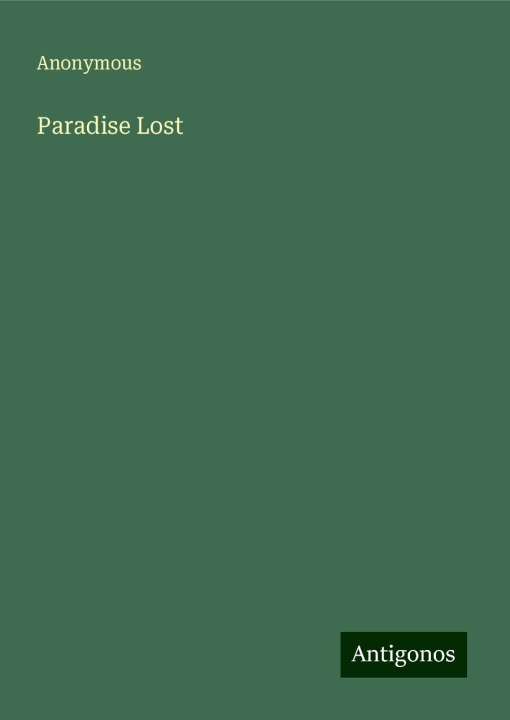 Knjiga Paradise Lost 