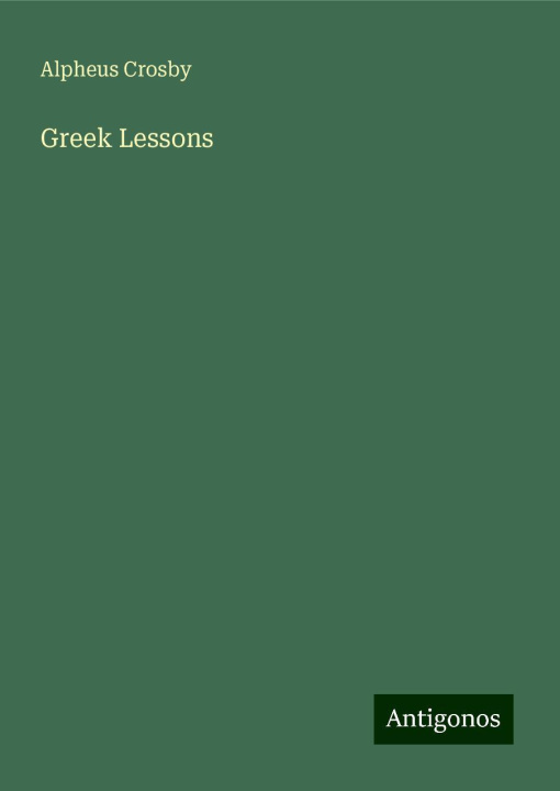 Knjiga Greek Lessons 