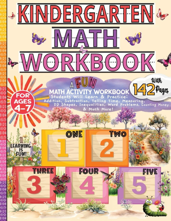 Boek Kindergarten Math Workbook 4-7 Caterpillar Kidz Press