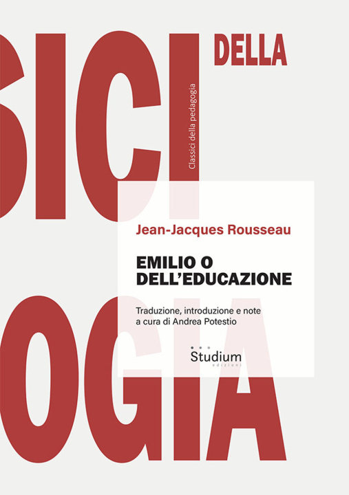 Livro Emilio o dell'educazione Jean-Jacques Rousseau